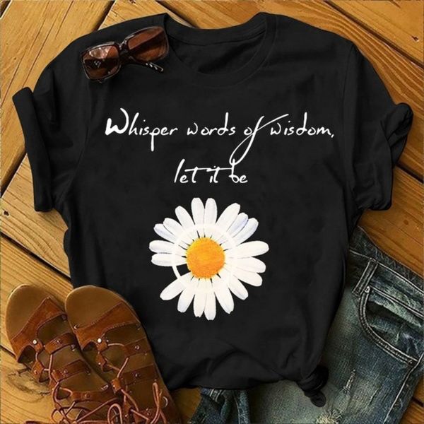 2020 summer coat t-shirt short sleeve small daisy t-shirt women's cotton korean loose large women's wear 6fxf3, White
2020 summer coat t-shirt short sleeve small daisy t-shirt women's cotton korean loose large women's wear 6fxf3, White