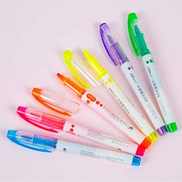 6pcs creative double head highlighter high capacity hand account marker pen child gift resaltador office&school supplies, Black;red
6pcs creative double head highlighter high capacity hand account marker pen child gift resaltador office&school supplies, Black;red