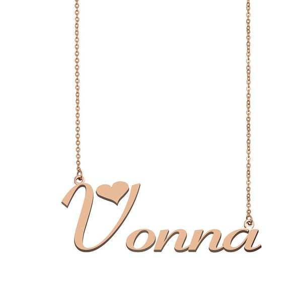 vonna name necklace custom nameplate pendant for women girls birthday gift kids friends jewelry 18k gold plated stainless steel, Silver
vonna name necklace custom nameplate pendant for women girls birthday gift kids friends jewelry 18k gold plated stainless steel, Silver