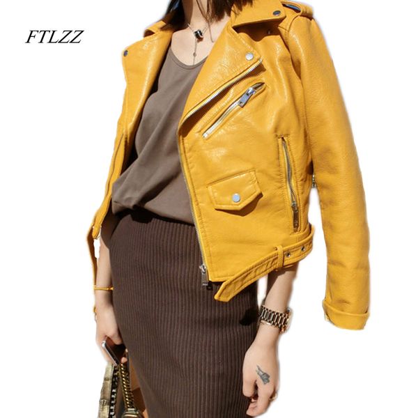 ftlzz zipper pu leather jacket short pink motorcycle jackets with belt classic basic spring women faux leather outwear lj201021, Black
ftlzz zipper pu leather jacket short pink motorcycle jackets with belt classic basic spring women faux leather outwear lj201021, Black