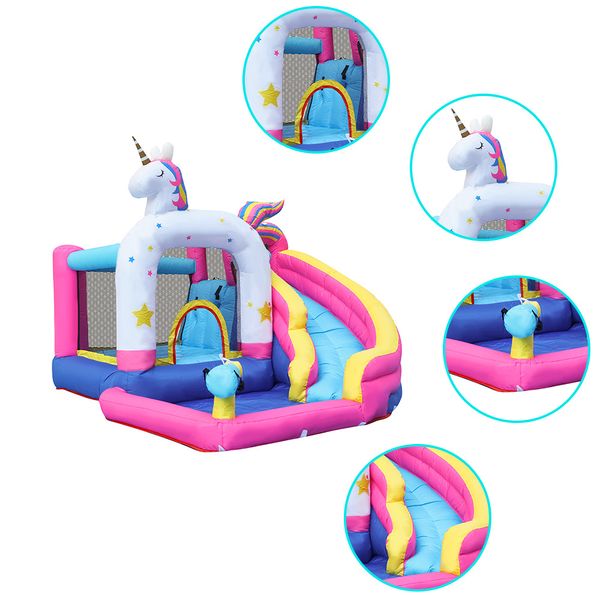 unicorn inflatable bounce house bouncer castle water slide with blower unicorn theme bouncer slide combo with pool ball pit wet or dry slide
unicorn inflatable bounce house bouncer castle water slide with blower unicorn theme bouncer slide combo with pool ball pit wet or dry slide