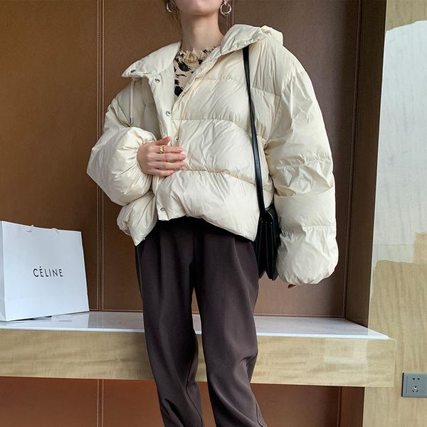light type with the new winter 2021 little warm hooded brief paragraph 90 white duck down female down jacket, Black
light type with the new winter 2021 little warm hooded brief paragraph 90 white duck down female down jacket, Black