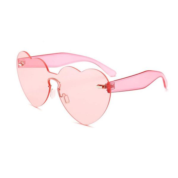 sunglasses pink heart rimless plastic frame uv400 len vintage conjoined designer eyewear oculoa de sol feminino for women, White;black
sunglasses pink heart rimless plastic frame uv400 len vintage conjoined designer eyewear oculoa de sol feminino for women, White;black