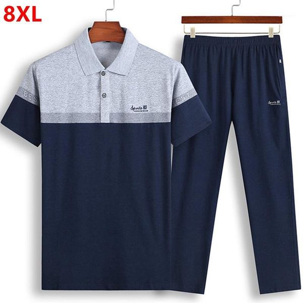 men's short-sleeved t-shirt trousers thin section set sportswear large size loose summer 8xl 7xl 6xl1, Gray
men's short-sleeved t-shirt trousers thin section set sportswear large size loose summer 8xl 7xl 6xl1, Gray