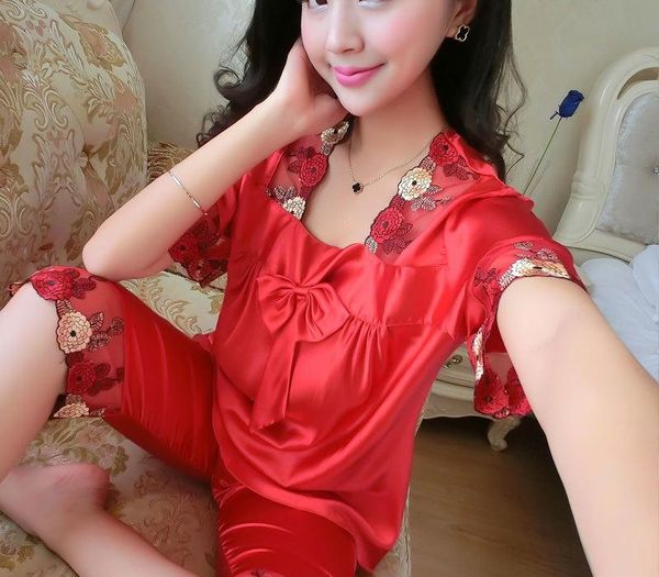 sale summer silk casual lace pajamas sets for women pyjama girls floral printed pajamas sleepwear ladies slim lingerie99, Black;red
sale summer silk casual lace pajamas sets for women pyjama girls floral printed pajamas sleepwear ladies slim lingerie99, Black;red