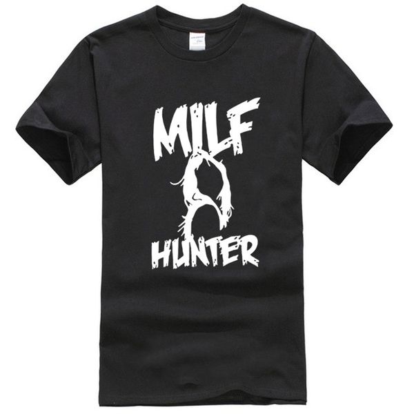 milf hunter lady graphic design men's t-shirt sport hooded sweatshirt hoodie