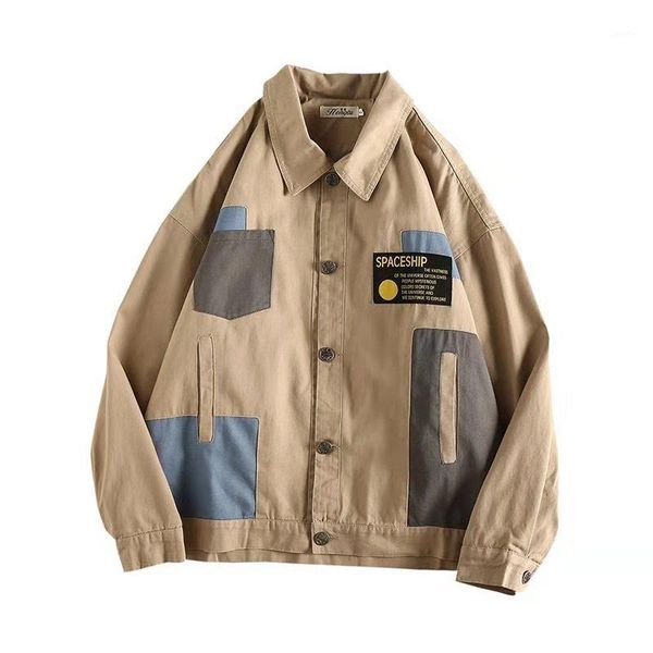 2020 spring and autumn men's new student color matching jacket fashion casual trend loose jacket m-2xl1, Black;brown
2020 spring and autumn men's new student color matching jacket fashion casual trend loose jacket m-2xl1, Black;brown