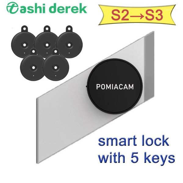 smart sticker lock with 5 pcs key locking anti-collision design sherlock door digital lock phone app control safety virtual keys1
smart sticker lock with 5 pcs key locking anti-collision design sherlock door digital lock phone app control safety virtual keys1