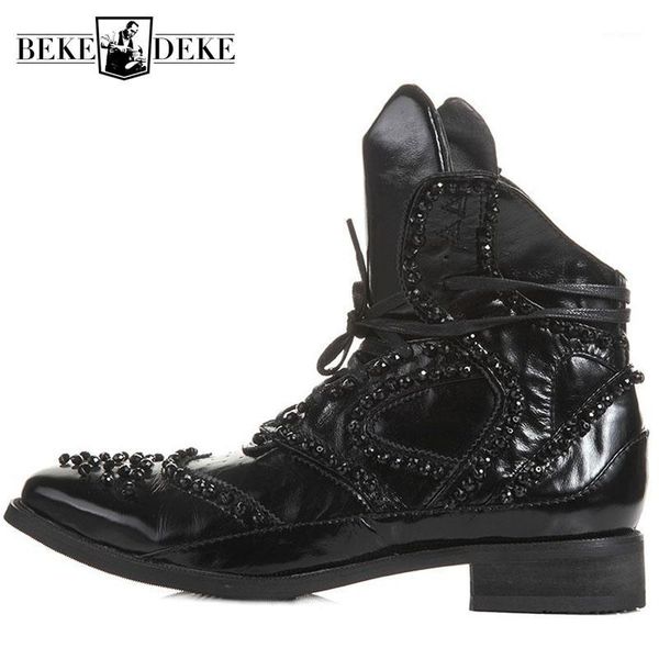 winter british boots men designer crystal beaded vintage ankle boots pointed genuine leather punk shoes black high sneakers1
winter british boots men designer crystal beaded vintage ankle boots pointed genuine leather punk shoes black high sneakers1