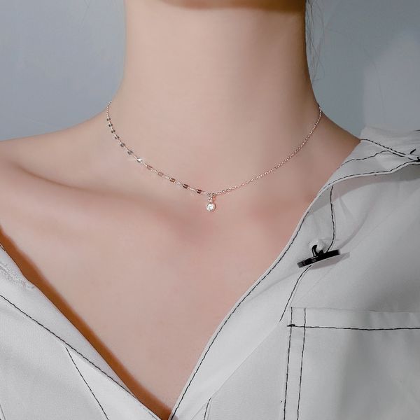 light luxury small design necklaces ins cool wind clavicle necklace women's fashion net red choker neck chain, Silver
light luxury small design necklaces ins cool wind clavicle necklace women's fashion net red choker neck chain, Silver