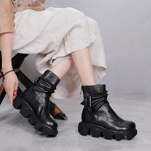 yourseason winter new 2021 thick platform ladies shoes genuine leather round toe women wedges ankle zipper non-slip boots, Black
yourseason winter new 2021 thick platform ladies shoes genuine leather round toe women wedges ankle zipper non-slip boots, Black