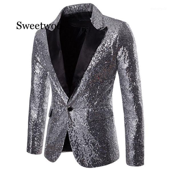 men's suits & blazers men shiny gold sequin glitter embellished blazer jacket nightclub wedding party suit stage singers clothes1, White;black
men's suits & blazers men shiny gold sequin glitter embellished blazer jacket nightclub wedding party suit stage singers clothes1, White;black