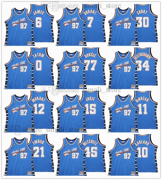 2022 all-star royal basketball jerseys stephen curry lebron nikola james jokic ja morant kevin giannis durant antetokounmpo joel embiid dema, Black;red
2022 all-star royal basketball jerseys stephen curry lebron nikola james jokic ja morant kevin giannis durant antetokounmpo joel embiid dema, Black;red