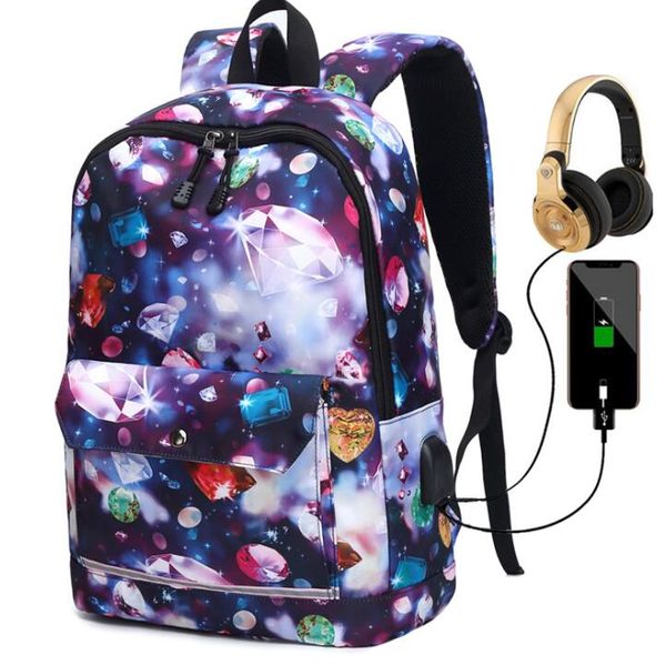 30pcs women polyester diamond printing breathable waterproof large capacity school bag with usb
30pcs women polyester diamond printing breathable waterproof large capacity school bag with usb