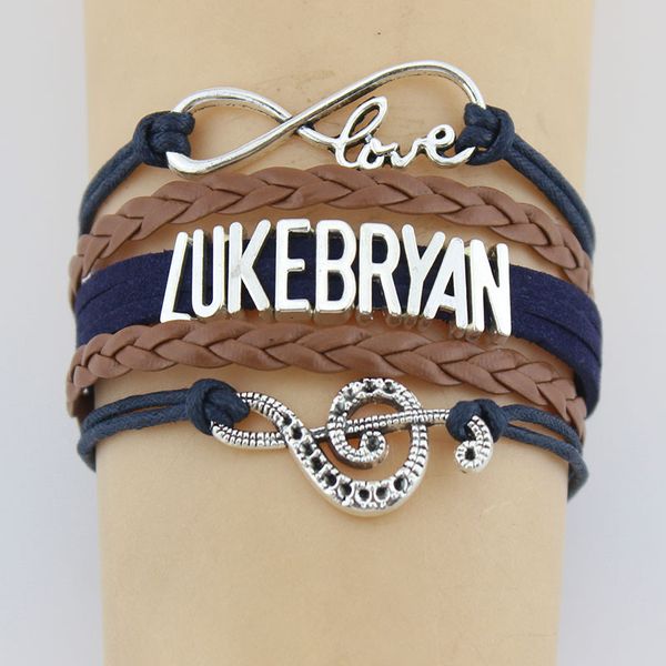 infinity love music sacred heart lukebryan bracelet note charm leather wrap hobby bracelets & bangles women men jewelry, Golden;silver
infinity love music sacred heart lukebryan bracelet note charm leather wrap hobby bracelets & bangles women men jewelry, Golden;silver