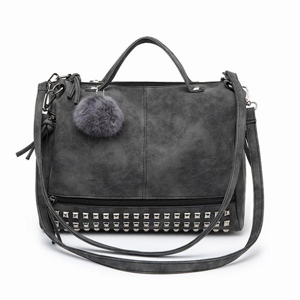 2020 vintage nubuck leather female handle bags rivet larger women bags hair ball shoulder bag motorcycle messenger bag
2020 vintage nubuck leather female handle bags rivet larger women bags hair ball shoulder bag motorcycle messenger bag