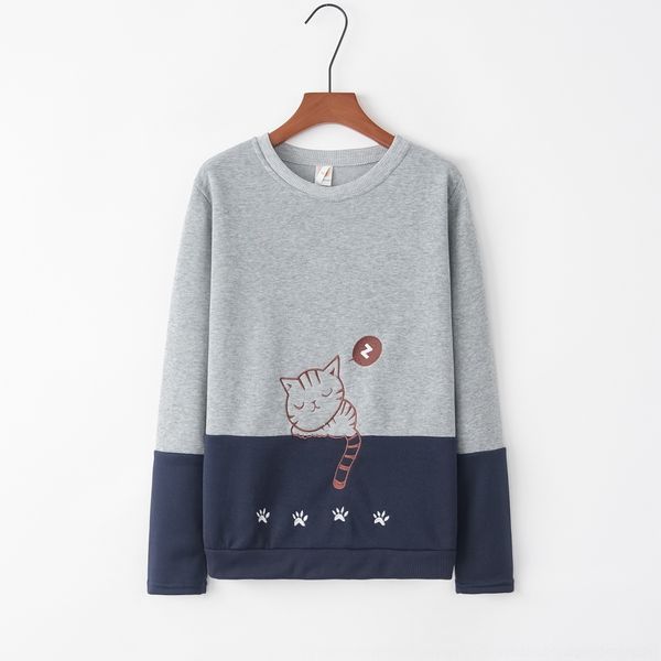 fkwag 2020 popular long-sleeved color matching cartoon popular animal 2020 embroidered sweater cat long-sleeved cat matching cartoon color a, Black
fkwag 2020 popular long-sleeved color matching cartoon popular animal 2020 embroidered sweater cat long-sleeved cat matching cartoon color a, Black