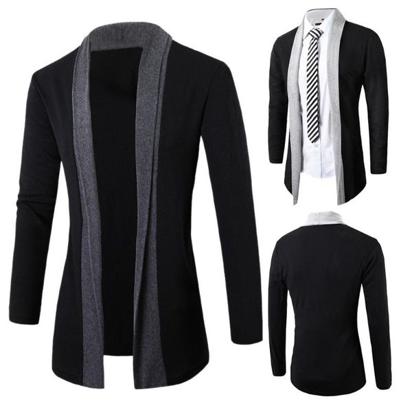 men's jackets style men coat fashion casual jacket suit pure color patchwork cardigan slim fit long sleeve m1113, Black;brown
men's jackets style men coat fashion casual jacket suit pure color patchwork cardigan slim fit long sleeve m1113, Black;brown