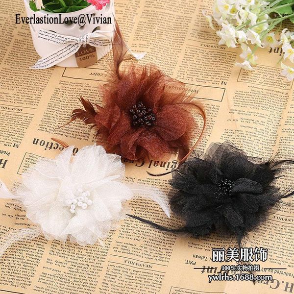 new elegant delicate fabric organza flower brooches pins feather bead brooches vintage brooch for women birthday christmas gift1, Gray
new elegant delicate fabric organza flower brooches pins feather bead brooches vintage brooch for women birthday christmas gift1, Gray