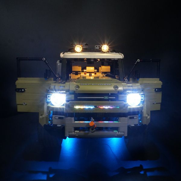 led light kit for 42110 technic series defender car model building blocks (only light included) 1008
led light kit for 42110 technic series defender car model building blocks (only light included) 1008