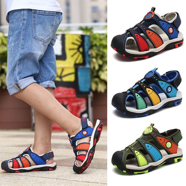 boys' sandals 2020 korean new summer tip middle and big children's non slip soft sole shoes, Black;red
boys' sandals 2020 korean new summer tip middle and big children's non slip soft sole shoes, Black;red