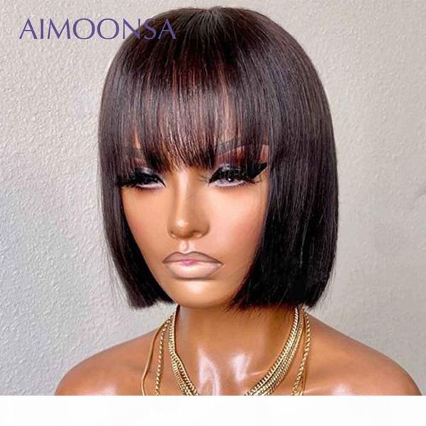 bang wig human hair short bob human hair wigs straight lace front wig fringe 13x4 lace frontal peruvian remy 130% density, Black;brown
bang wig human hair short bob human hair wigs straight lace front wig fringe 13x4 lace frontal peruvian remy 130% density, Black;brown
