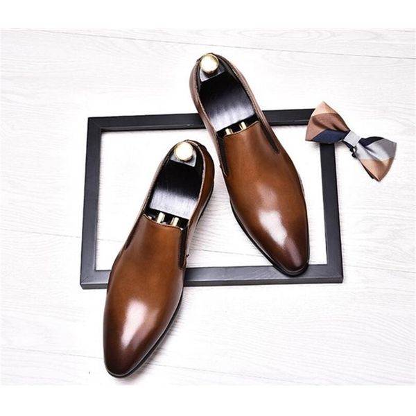 2020 leather genuine men casual fashion apartments to toe slide at the men's luxury wedding shoes ljwl, Black
2020 leather genuine men casual fashion apartments to toe slide at the men's luxury wedding shoes ljwl, Black