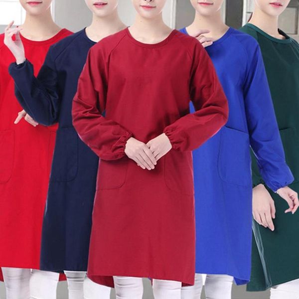 aprons women men apron adjustable durable polyester long sleeve nail salon wipeable dress kitchen for cooking
aprons women men apron adjustable durable polyester long sleeve nail salon wipeable dress kitchen for cooking
