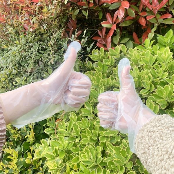 100pcs disposable plastic safy hand glove