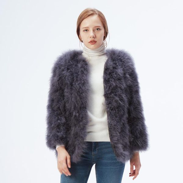 ethel anderson 100% real ostrich turkey fur women's coat genuine feather short style winter festival long sleeve pink jacket1, Black
ethel anderson 100% real ostrich turkey fur women's coat genuine feather short style winter festival long sleeve pink jacket1, Black