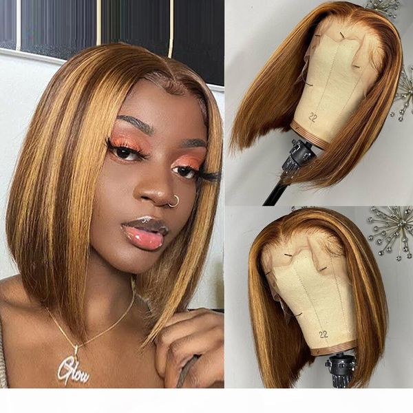 highlights straight bob 4 27 t lace closure human hair wigs brazilian 13x1 omber natural color human hair lace front wigs pre-plucked, Black;brown
highlights straight bob 4 27 t lace closure human hair wigs brazilian 13x1 omber natural color human hair lace front wigs pre-plucked, Black;brown