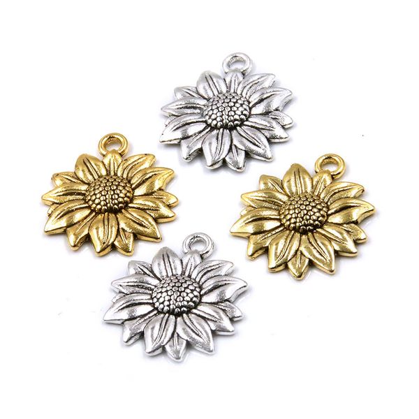 20pcs 19*22mm two color metal zinc alloy 3d simulation sunflower charms fit jewelry plant pendant diy necklace bracelet making, Bronze;silver
20pcs 19*22mm two color metal zinc alloy 3d simulation sunflower charms fit jewelry plant pendant diy necklace bracelet making, Bronze;silver