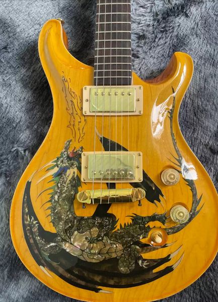 private stock dragon flame maple electric guitar abalone birds inlay, double locking tremolo, gold hardware
private stock dragon flame maple electric guitar abalone birds inlay, double locking tremolo, gold hardware
