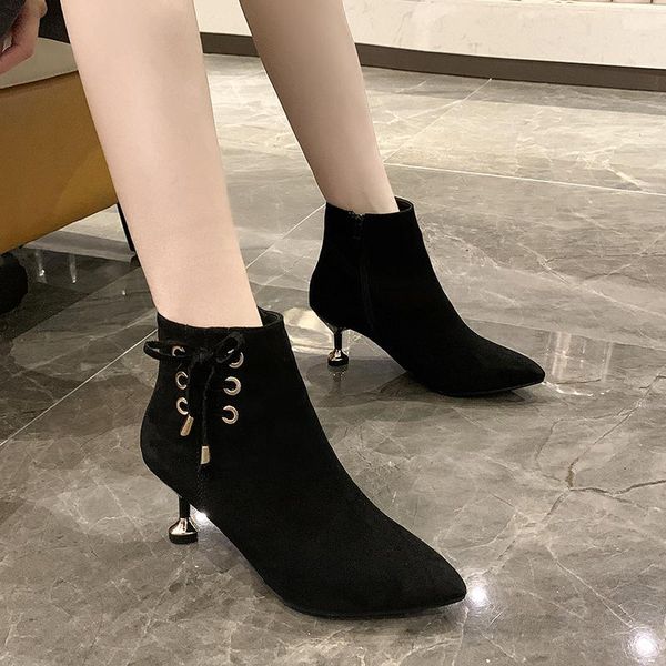 brand women's shoes boots-women winter footwear booties woman 2020 low heel round toe fashion mid calf rubber autumn, Black
brand women's shoes boots-women winter footwear booties woman 2020 low heel round toe fashion mid calf rubber autumn, Black