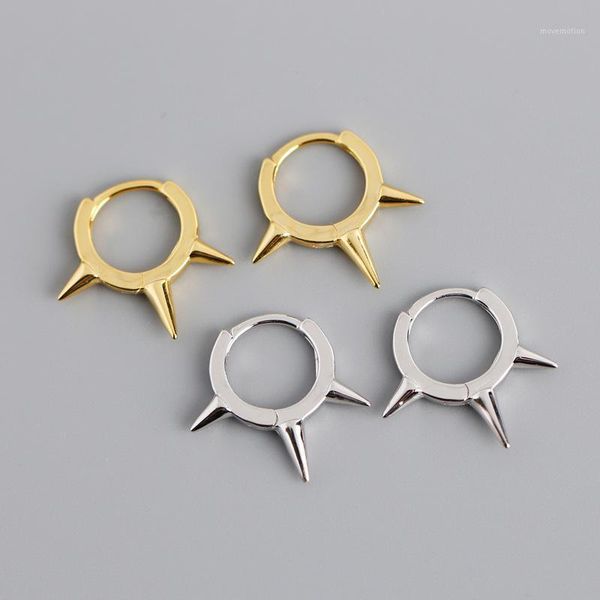 100% real 925 sterling silver spike small hoop earrings punk style huggie hoops for women girls1, Golden;silver
100% real 925 sterling silver spike small hoop earrings punk style huggie hoops for women girls1, Golden;silver
