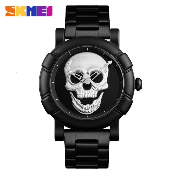 skmei quartz watch skull man stainless steel mens clock creative special waterproof watch relogio masculino, Slivery;brown
skmei quartz watch skull man stainless steel mens clock creative special waterproof watch relogio masculino, Slivery;brown