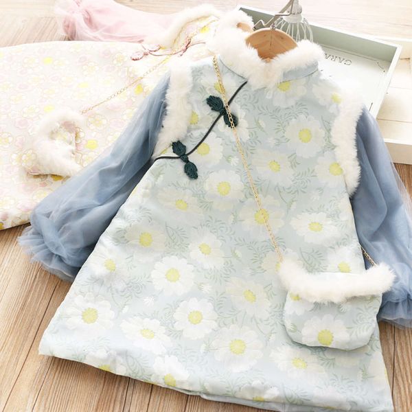 cheongsam a-line 2020 new big flower skirt girl's lantern sve thickened cotton clip collar drs send bag wxrh, Red;yellow
cheongsam a-line 2020 new big flower skirt girl's lantern sve thickened cotton clip collar drs send bag wxrh, Red;yellow