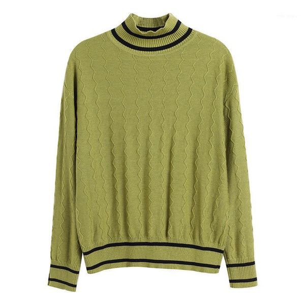fannic winter fashion office lady knitted striped solid color turtleneck loose pullover sweater women1, White;black
fannic winter fashion office lady knitted striped solid color turtleneck loose pullover sweater women1, White;black