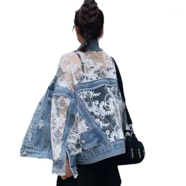 embroidery hole lace stitching denim jacket women beharajuku chaqueta mujer veste femme riverdale streetwear coat1, Black;brown
embroidery hole lace stitching denim jacket women beharajuku chaqueta mujer veste femme riverdale streetwear coat1, Black;brown