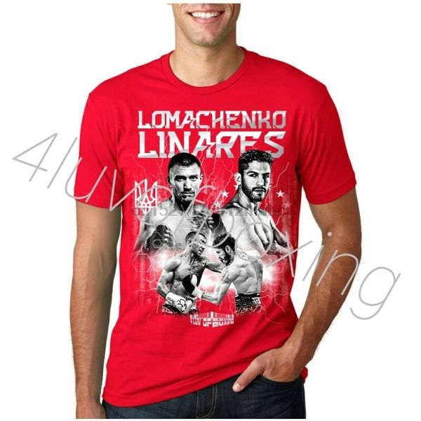 vasyl lomachenko vs jorge linares boxing red tshirt apparel 4luvofboxing new tee sport hooded sweatshirt hoodie