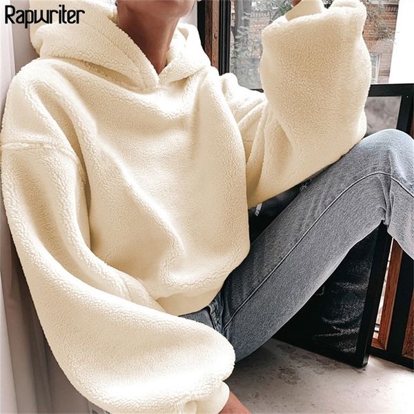 rapwriter casual loose raglan long sleeve keep warm furry hoodies women fall winter harajuku pullovers sweatshirt solid 201212, Black
rapwriter casual loose raglan long sleeve keep warm furry hoodies women fall winter harajuku pullovers sweatshirt solid 201212, Black