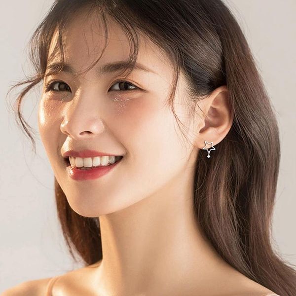 new trend stars stud earrings creative hollow design minimalist silvery jewelry hanging small zircon women christmas gifts, Golden;silver
new trend stars stud earrings creative hollow design minimalist silvery jewelry hanging small zircon women christmas gifts, Golden;silver