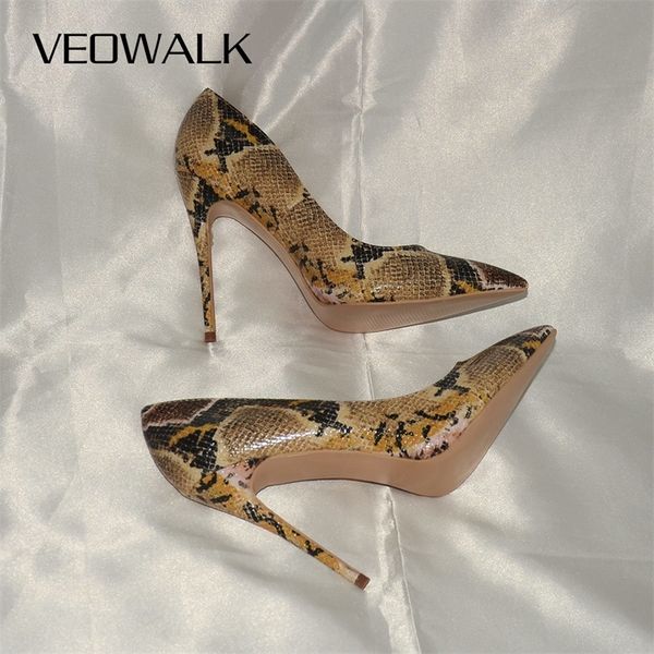 veowalk // python printed women pointed toe stiletto high heels ladies fashion pumps party bridal shoes big size lj200928, Black
veowalk // python printed women pointed toe stiletto high heels ladies fashion pumps party bridal shoes big size lj200928, Black