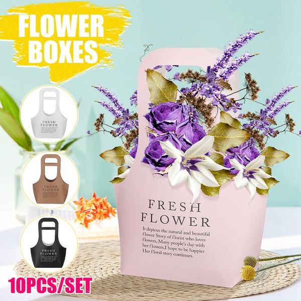 gift wrap 10pcs kraft paper bag flower box handbag waterproof bouquet florist valentine's day rose boxes party wedding decoration
gift wrap 10pcs kraft paper bag flower box handbag waterproof bouquet florist valentine's day rose boxes party wedding decoration