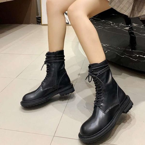 winter comfortable round toe pure color black pleated ankle lace up flats boots fashionable prom women shoes
winter comfortable round toe pure color black pleated ankle lace up flats boots fashionable prom women shoes