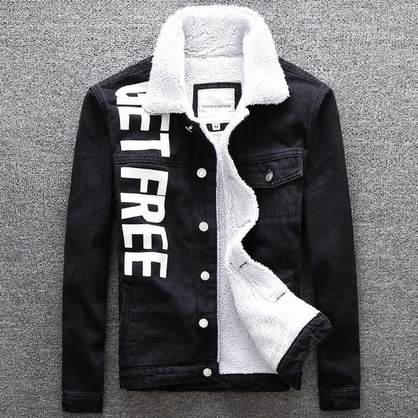british fashion winter jacket men black printed designer denim bomber jackets hombre hip hop thick warm coats velvet parka men1, Black;brown
british fashion winter jacket men black printed designer denim bomber jackets hombre hip hop thick warm coats velvet parka men1, Black;brown