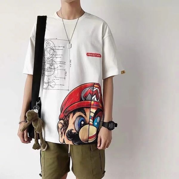 y8di3 summer printed t-shirt clothingclothing super mary anime short sleeve men's plus loose t-shirt bulky clothes trend fat bthhd, Blue
y8di3 summer printed t-shirt clothingclothing super mary anime short sleeve men's plus loose t-shirt bulky clothes trend fat bthhd, Blue