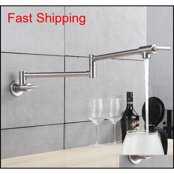 kitchen tap wall mounted pot filler faucet double joint spout brushed nickel mixer taps kitchen faucet tgaev
kitchen tap wall mounted pot filler faucet double joint spout brushed nickel mixer taps kitchen faucet tgaev