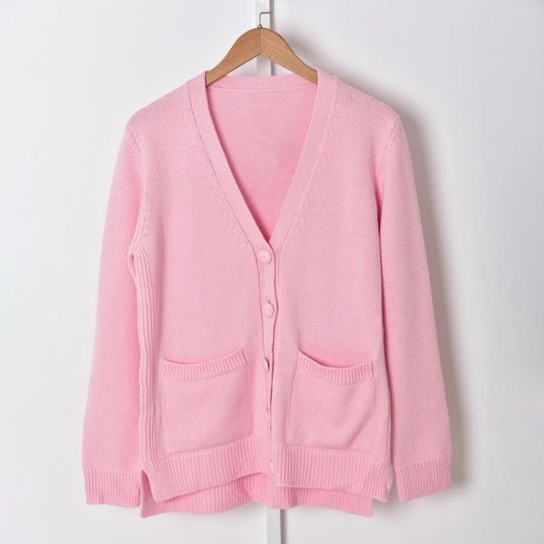 women knitted cardigan 2020 early autumn long sleeve single-breasted pink coat female v-neck knitwear lady pockets sweater top, White
women knitted cardigan 2020 early autumn long sleeve single-breasted pink coat female v-neck knitwear lady pockets sweater top, White