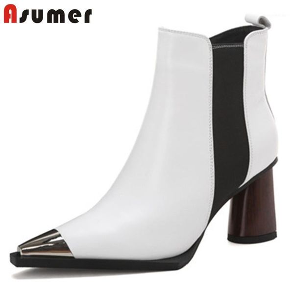 boots asumer 2021 fashion brand ankle women metal pointed toe zip high heel ladies dress party shoes, Black
boots asumer 2021 fashion brand ankle women metal pointed toe zip high heel ladies dress party shoes, Black